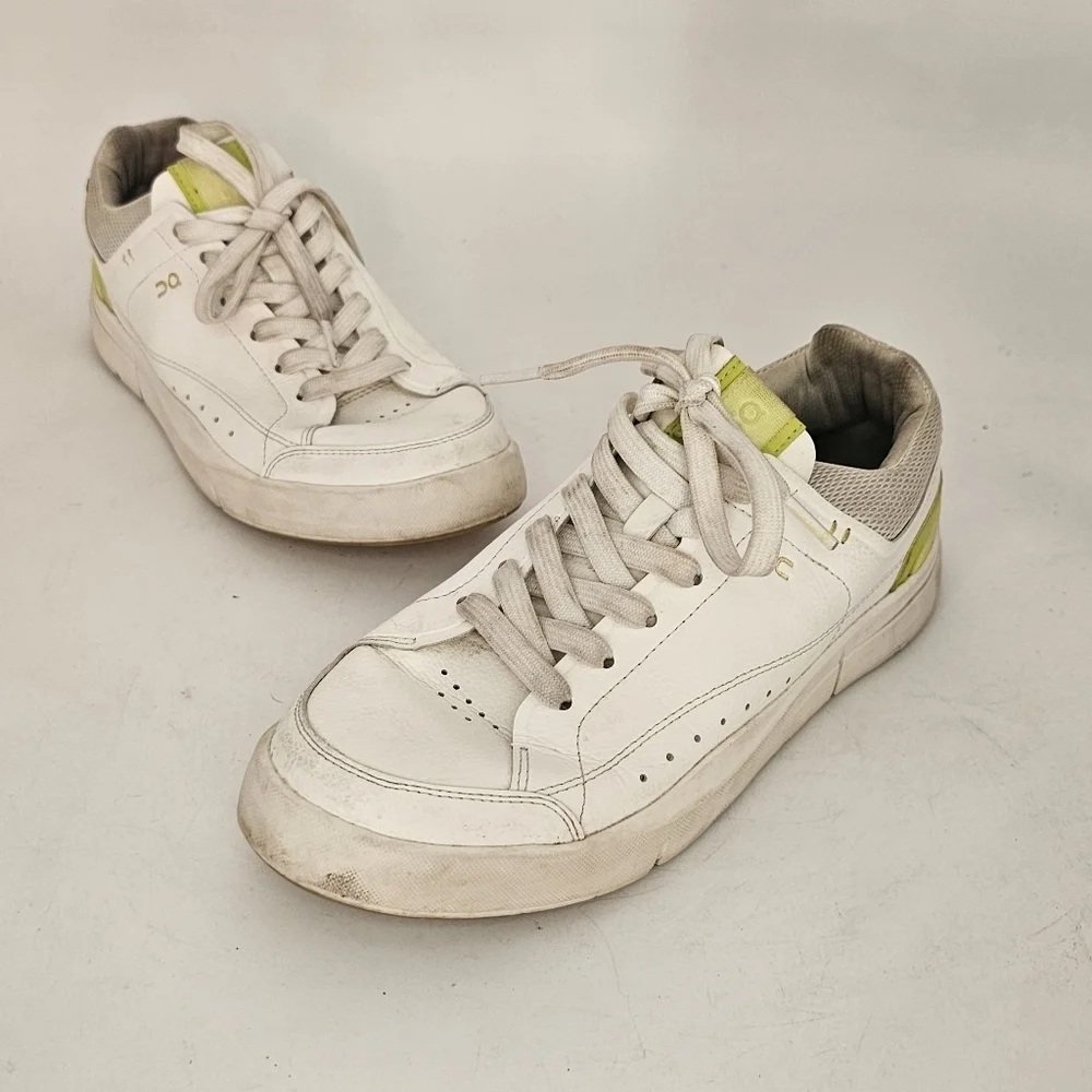 On The Roger Centre Court Womens Sneakers Size 7.5 White Limelight